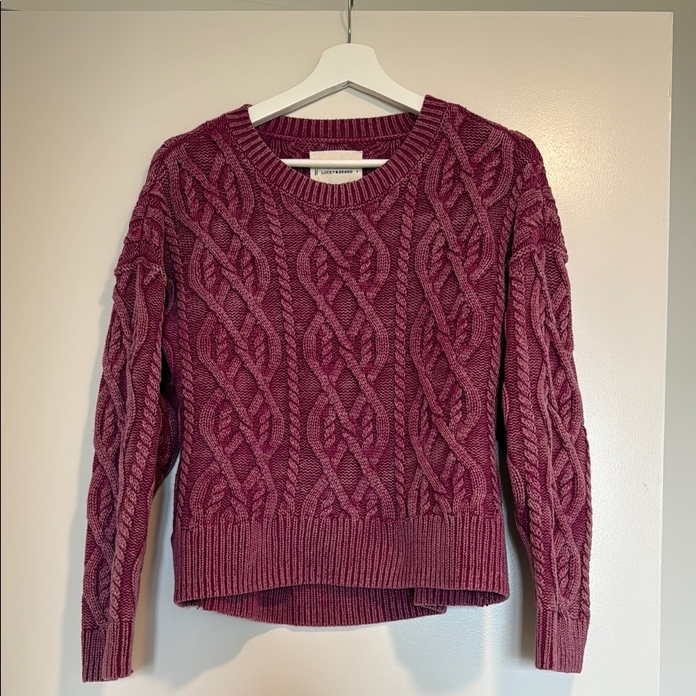 Lucky Brand Cable Stitch Pullover